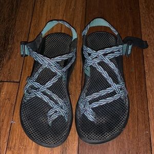 blue chacos